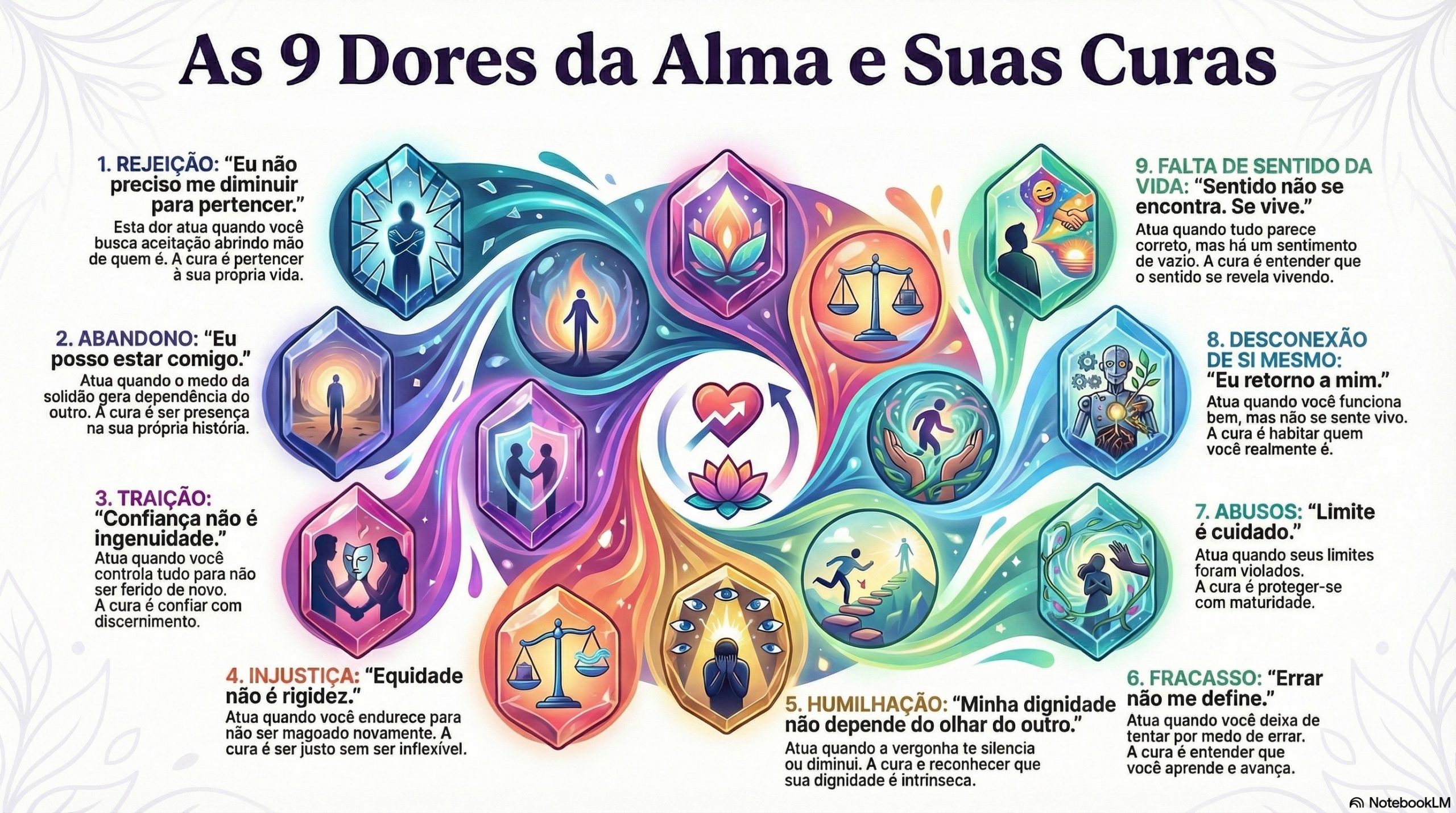 As 9 Dores da Alma: da Ruptura à Maturidade Integrada